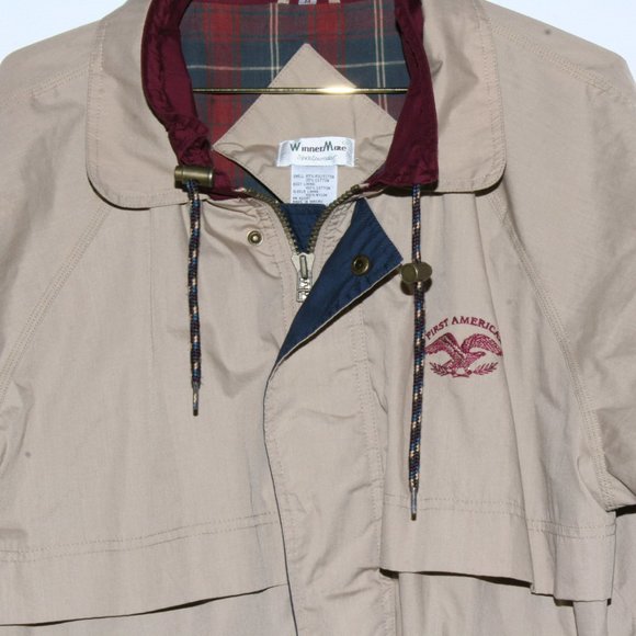 First American Men's Tan Lightweight Jacket - Picture 2 of 3